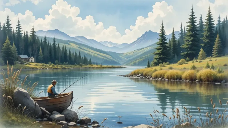 Fishing near Hillsboro, Oregon